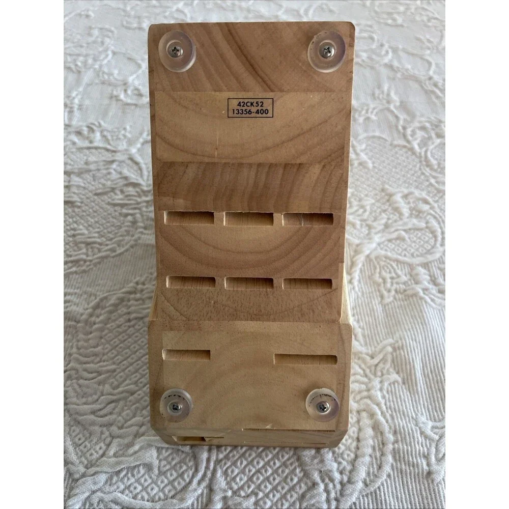 J.A. Henckels 11 Slot Solid Wood Knife Block Holder Storage 42CK52   13356-400